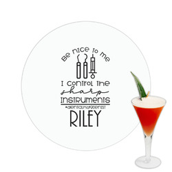 Dental Hygienist Printed Drink Topper -  2.5" (Personalized)