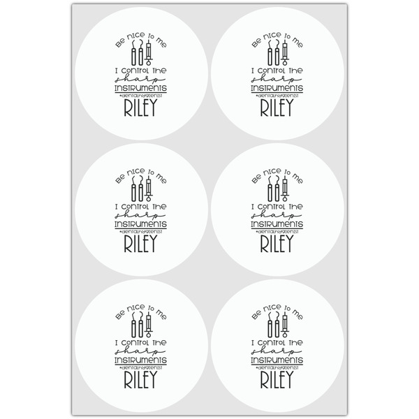 Dental Hygienist Drink Topper - XLarge - Set of 6