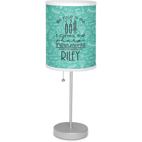 Custom Dental Hygienist 7" Drum Lamp with Shade (Personalized)