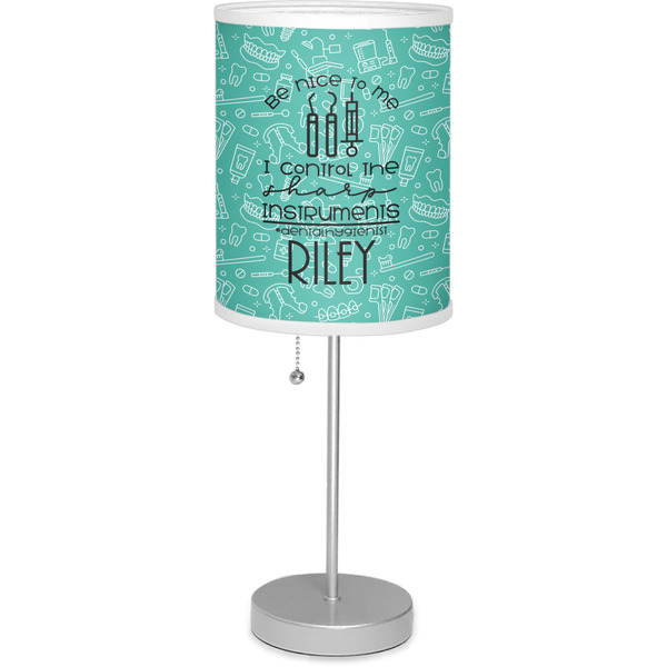 Custom Dental Hygienist Lamp with Drum Shade (Personalized)