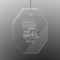 Dental Hygienist Engraved Glass Ornament - Octagon (Personalized)