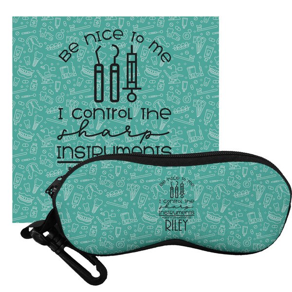 Custom Dental Hygienist Eyeglass Case & Cloth (Personalized)
