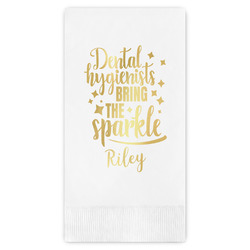 Dental Hygienist Guest Napkins - Foil Stamped (Personalized)