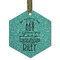 Dental Hygienist Frosted Glass Ornament - Hexagon