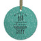 Dental Hygienist Frosted Glass Ornament - Round