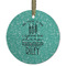 Dental Hygienist Flat Glass Ornament - Round w/ Name or Text
