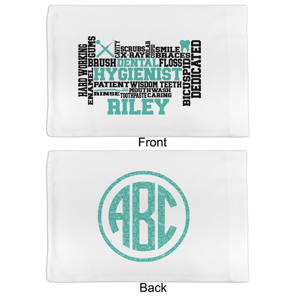 Dental Hygienist Full Pillow Case - APPROVAL (partial print)