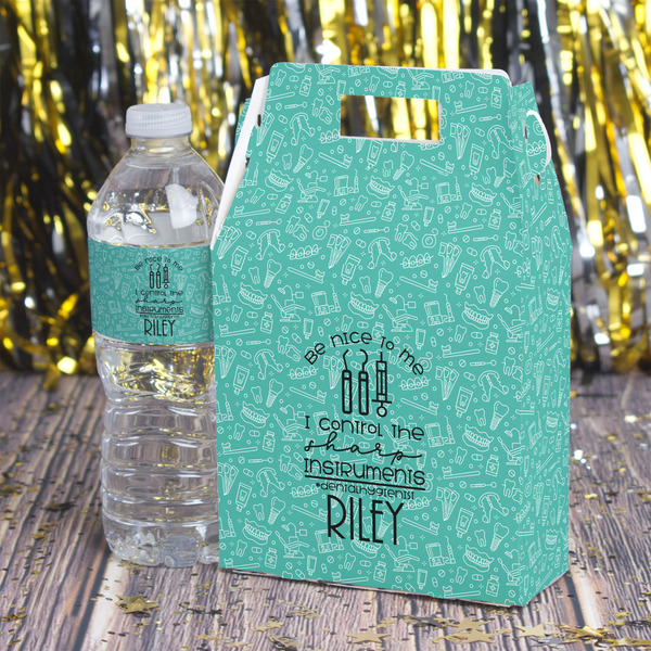 Dental Hygienist Gable Favor Box - In Context