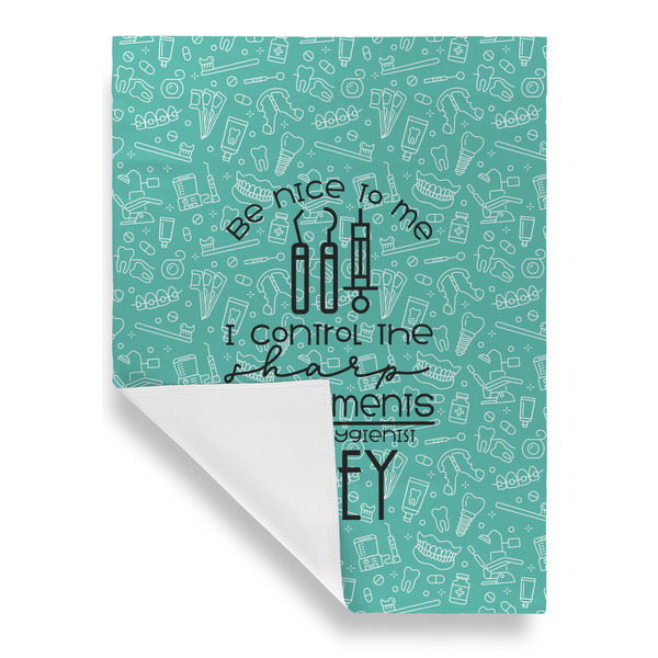 Dental Hygienist Garden Flags - Large - Single Sided - FRONT FOLDED