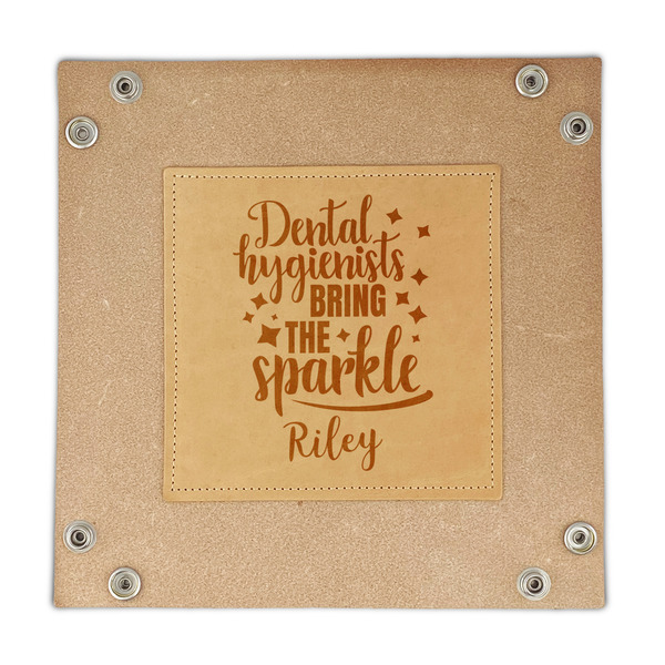 Dental Hygienist Genuine Leather Valet Trays - FRONT