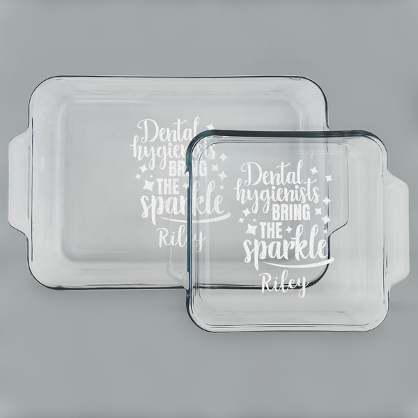 Dental Hygienist Glass Baking Dish Set - MAIN (set)