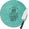 Dental Hygienist Round Glass Cutting Board (Personalized)