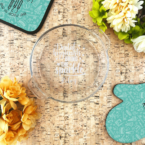 Dental Hygienist Glass Pie Dish - LIFESTYLE