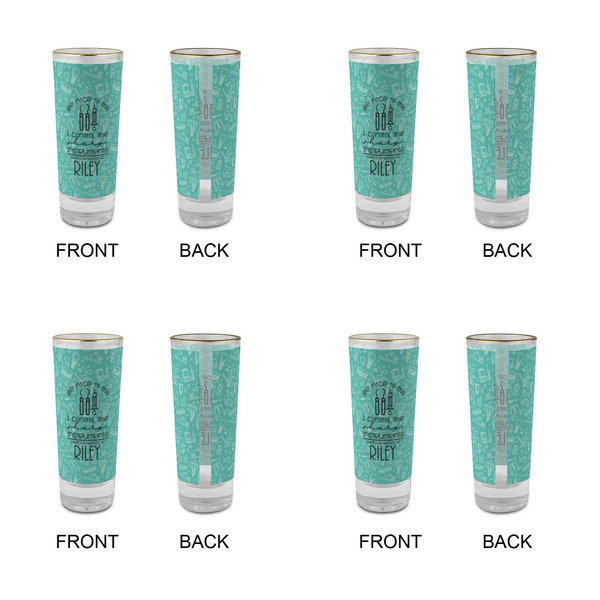 Dental Hygienist Glass Shot Glass - 2 oz - Set of 4 - APPROVAL
