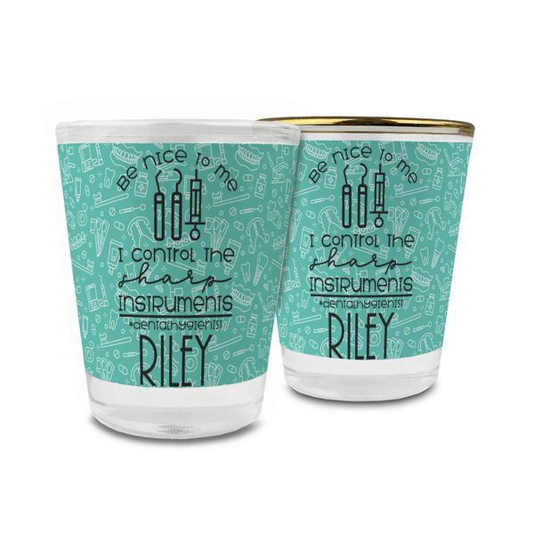 Custom Dental Hygienist Glass Shot Glass - 1.5 oz (Personalized)