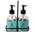 Dental Hygienist Glass Soap & Lotion Bottle Set (Personalized)