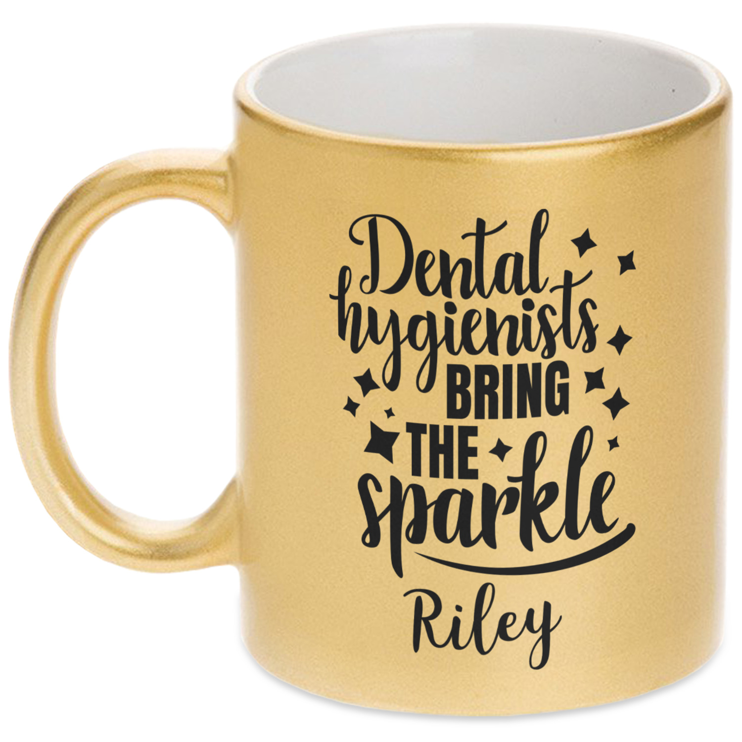 Dental Hygienist Gold Mug (Personalized) YouCustomizeIt