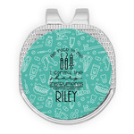 Dental Hygienist Golf Ball Marker - Hat Clip - Silver