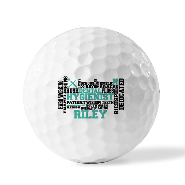 Dental Hygienist Golf Balls - Generic - Set of 12 - FRONT