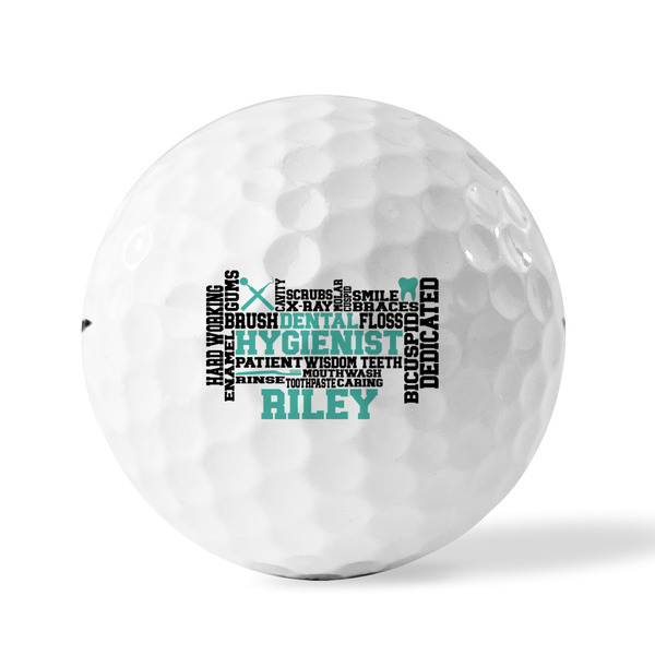 Dental Hygienist Golf Balls - Titleist - Set of 12 - FRONT