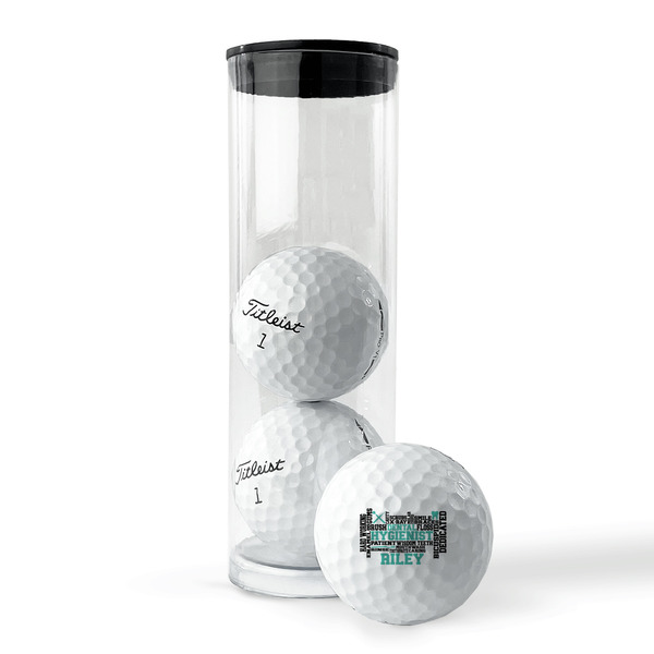 Dental Hygienist Golf Balls - Titleist - Set of 3 - PACKAGING