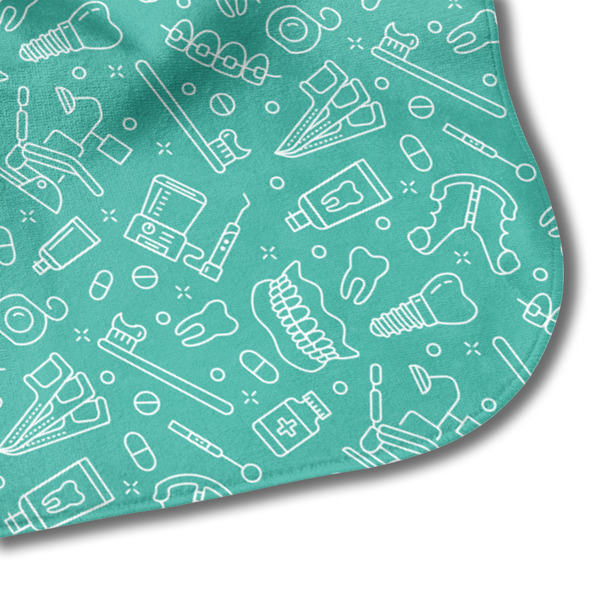 Dental Hygienist Hooded Baby Towel- Detail Corner