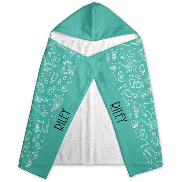 Dental Hygienist Hooded Towel - Folded