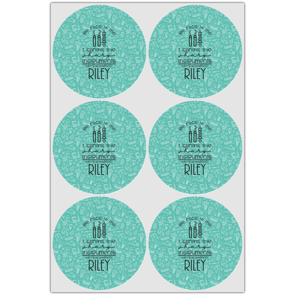 Dental Hygienist Icing Circle - Large - Set of 6