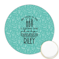 Dental Hygienist Printed Cookie Topper - Round (Personalized)