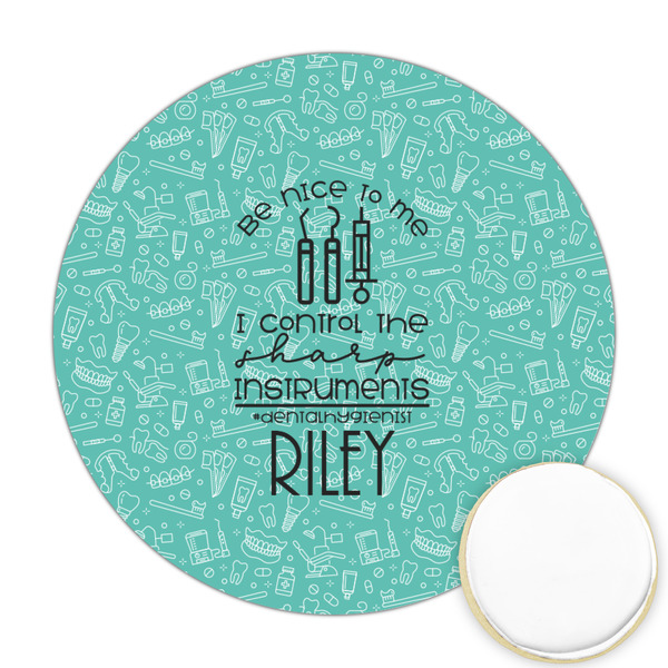 Custom Dental Hygienist Printed Cookie Topper - 2.5" (Personalized)
