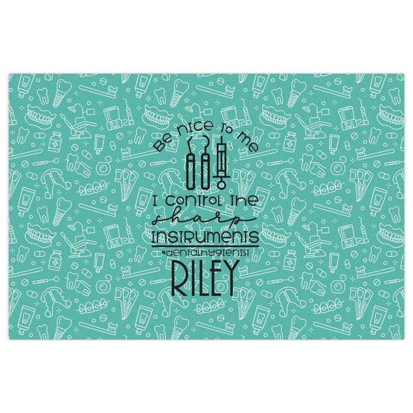 Dental Hygienist Indoor / Outdoor Rug - 4'x6' - Front Flat