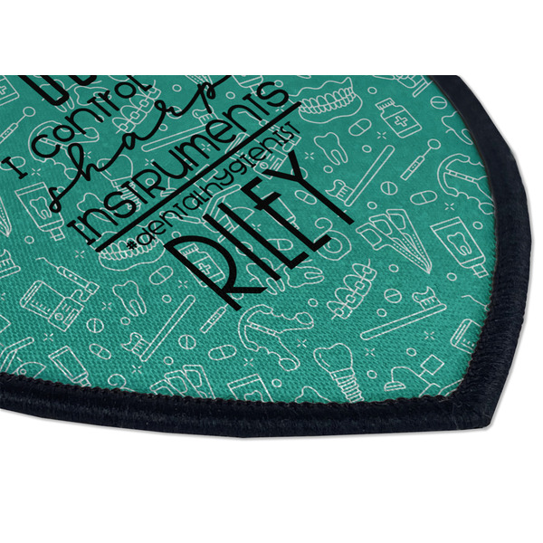 Dental Hygienist Iron on Shield 3 Detail