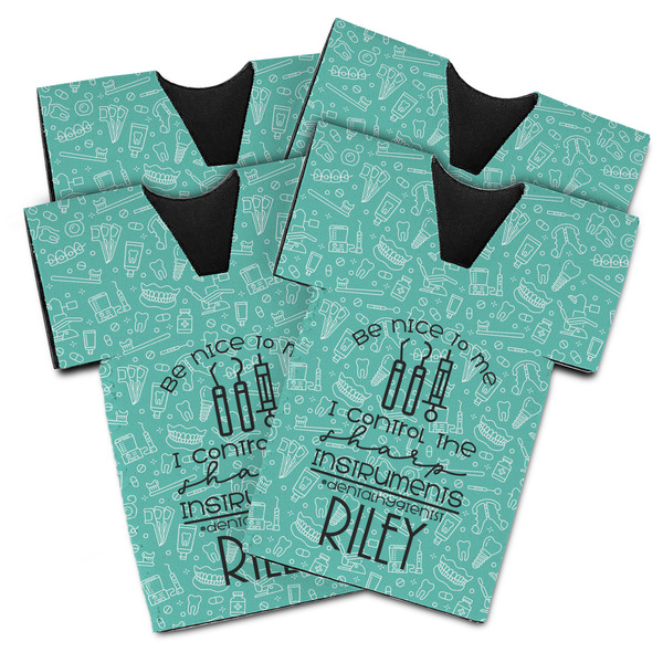 Dental Hygienist Jersey Bottle Cooler - Set of 4 - MAIN (flat)