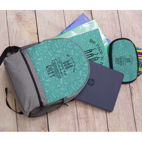 Dental Hygienist Large Backpack - Gray - With Stuff