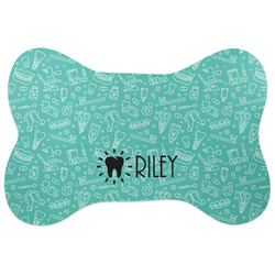 Dental Hygienist Bone Shaped Dog Food Mat (Personalized)