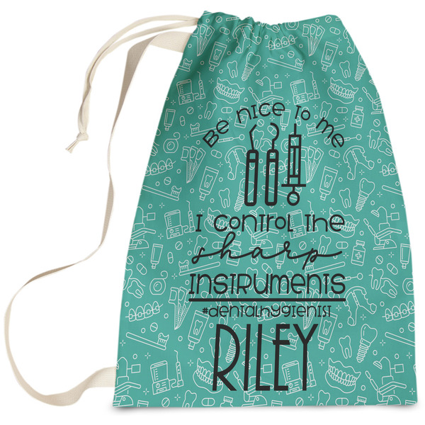 Custom Dental Hygienist Laundry Bag - Large (Personalized)