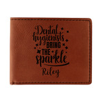 Dental Hygienist Leatherette Bifold Wallet (Personalized)