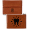 Dental Hygienist Leather Business Card Holder - Front Back