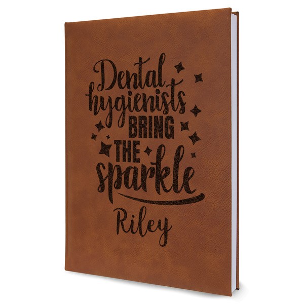 Custom Dental Hygienist Leather Sketchbook (Personalized)