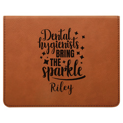 Dental Hygienist Leatherette 4-Piece Wine Tool Set (Personalized)