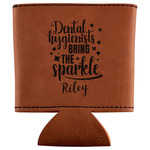 Dental Hygienist Leatherette Can Sleeve (Personalized)