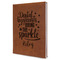 Dental Hygienist Leatherette Journal - Large - Single Sided - Angle View