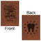 Dental Hygienist Leatherette Journals - Large - Double Sided - Front & Back View