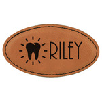 Dental Hygienist Leatherette Oval Name Badge with Magnet (Personalized)