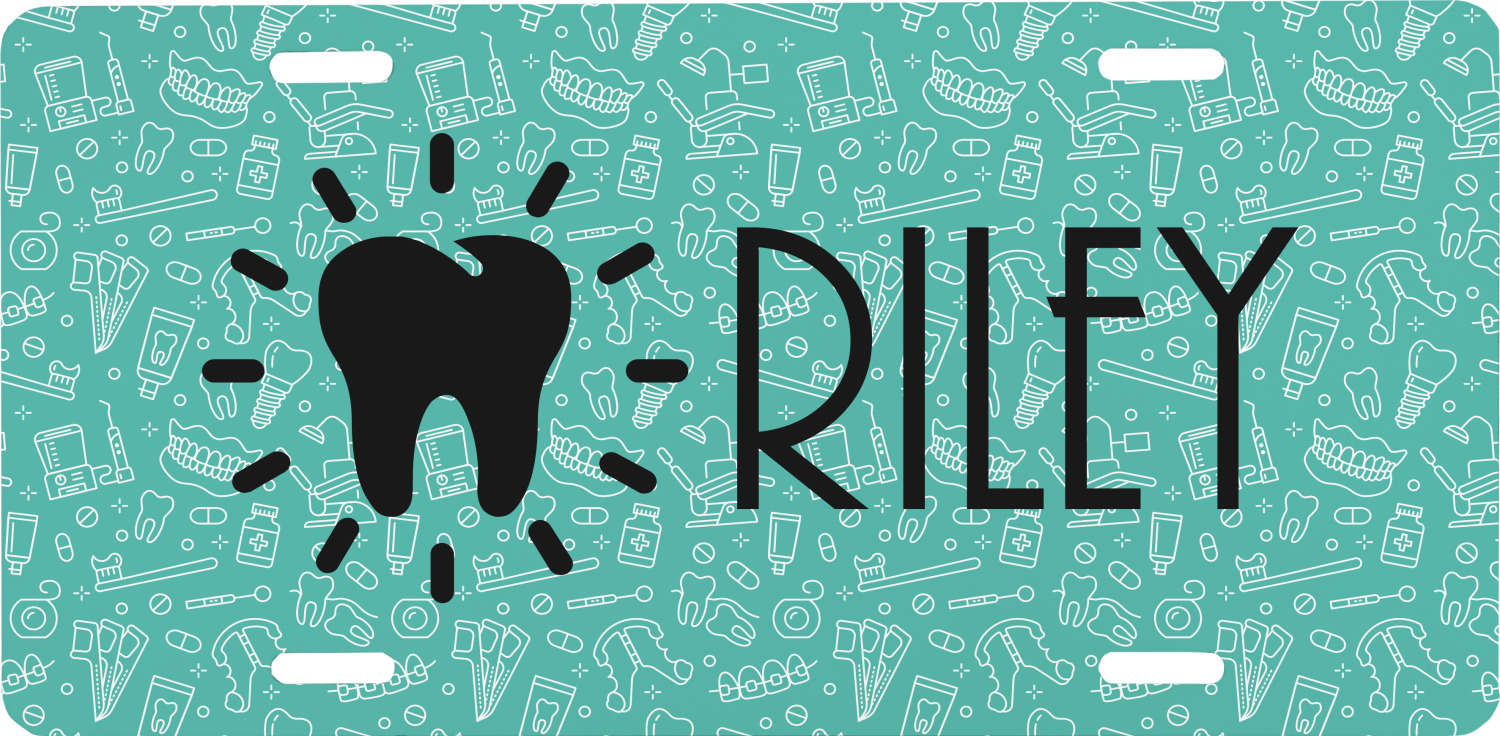 Custom Dental Hygienist Front License Plate (Personalized) YouCustomizeIt