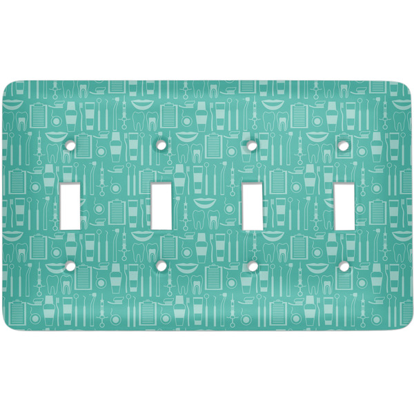 Custom Dental Hygienist Light Switch Cover (4 Toggle Plate)