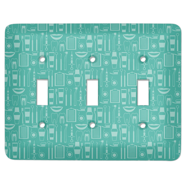 Custom Dental Hygienist Light Switch Cover (3 Toggle Plate)