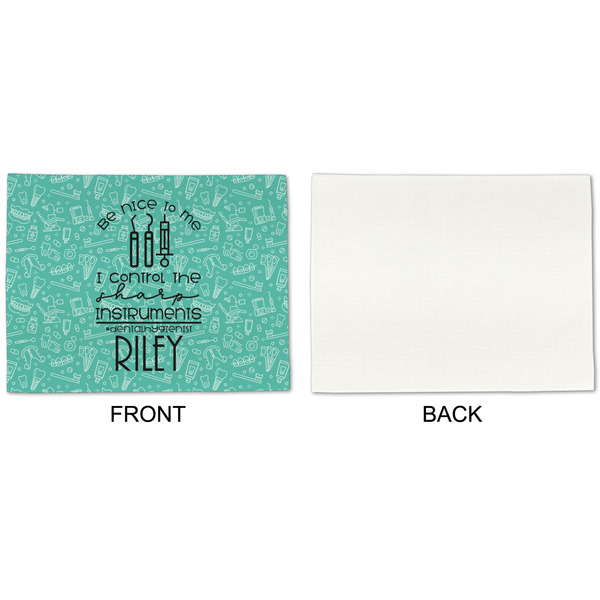 Dental Hygienist Linen Placemat - APPROVAL Single (single sided)