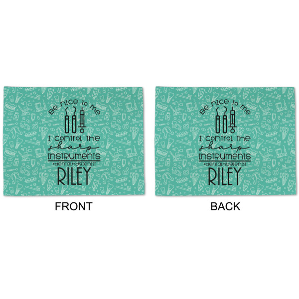 Dental Hygienist Linen Placemat - APPROVAL (double sided)