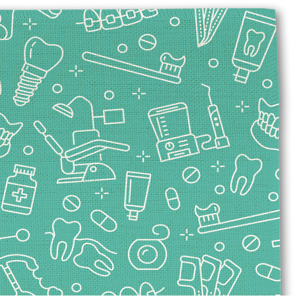 Dental Hygienist Linen Placemat - DETAIL